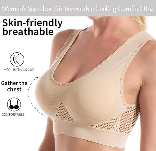 Pack of 3 Breathable Cool Lift-Up Air Bra