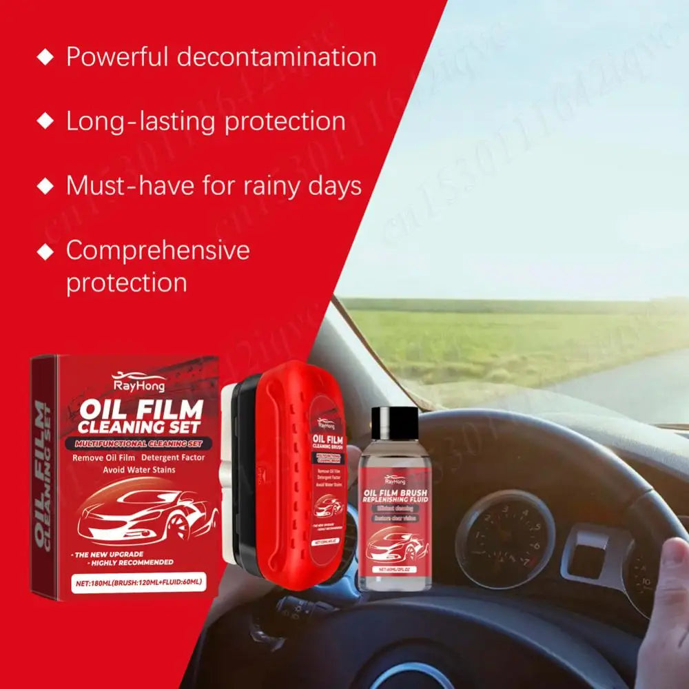 Car Glass Oil Film Removing Cleaner Glass Polish Cleaner Windscreen Cleaner Car Glass Polish Clear Window Car