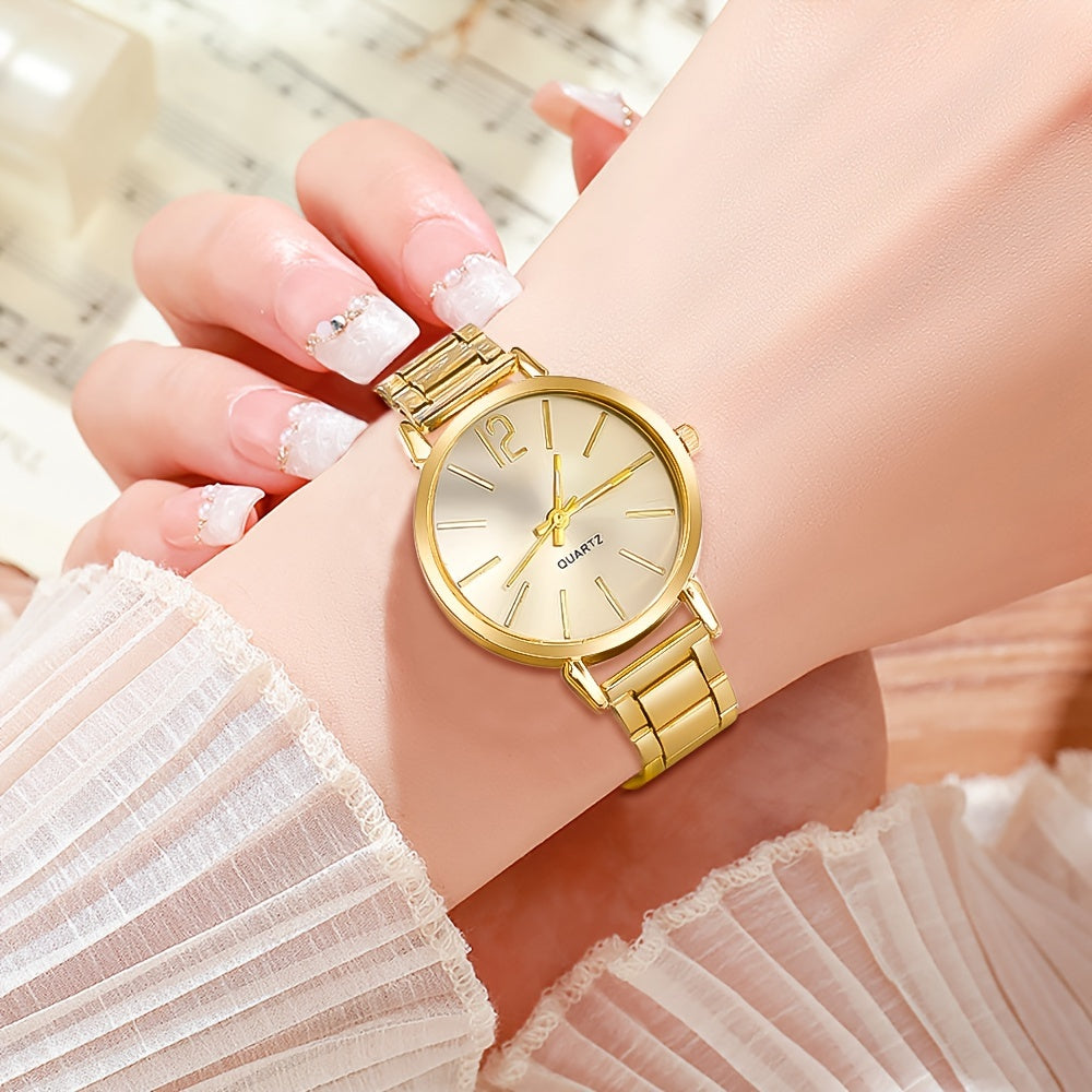 4pcs Couple Quartz Watch and Bracelet Set