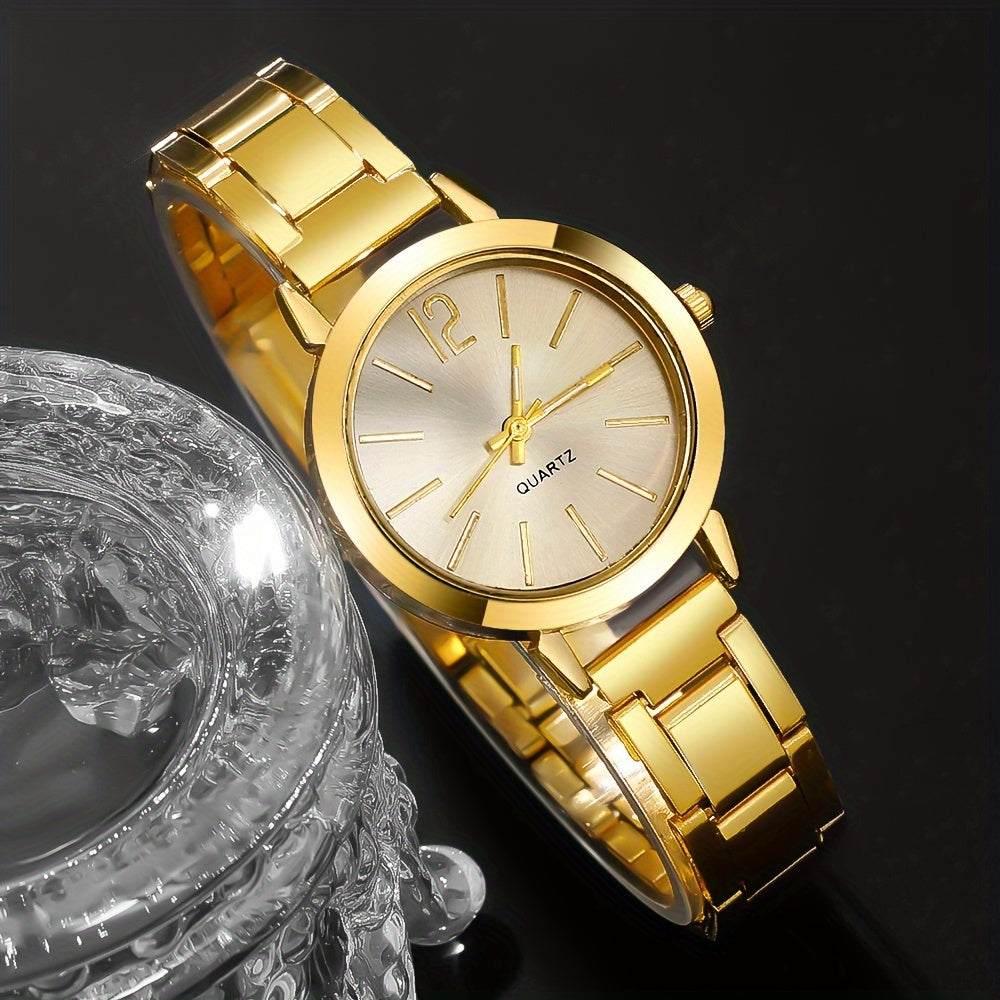 4pcs Couple Quartz Watch and Bracelet Set