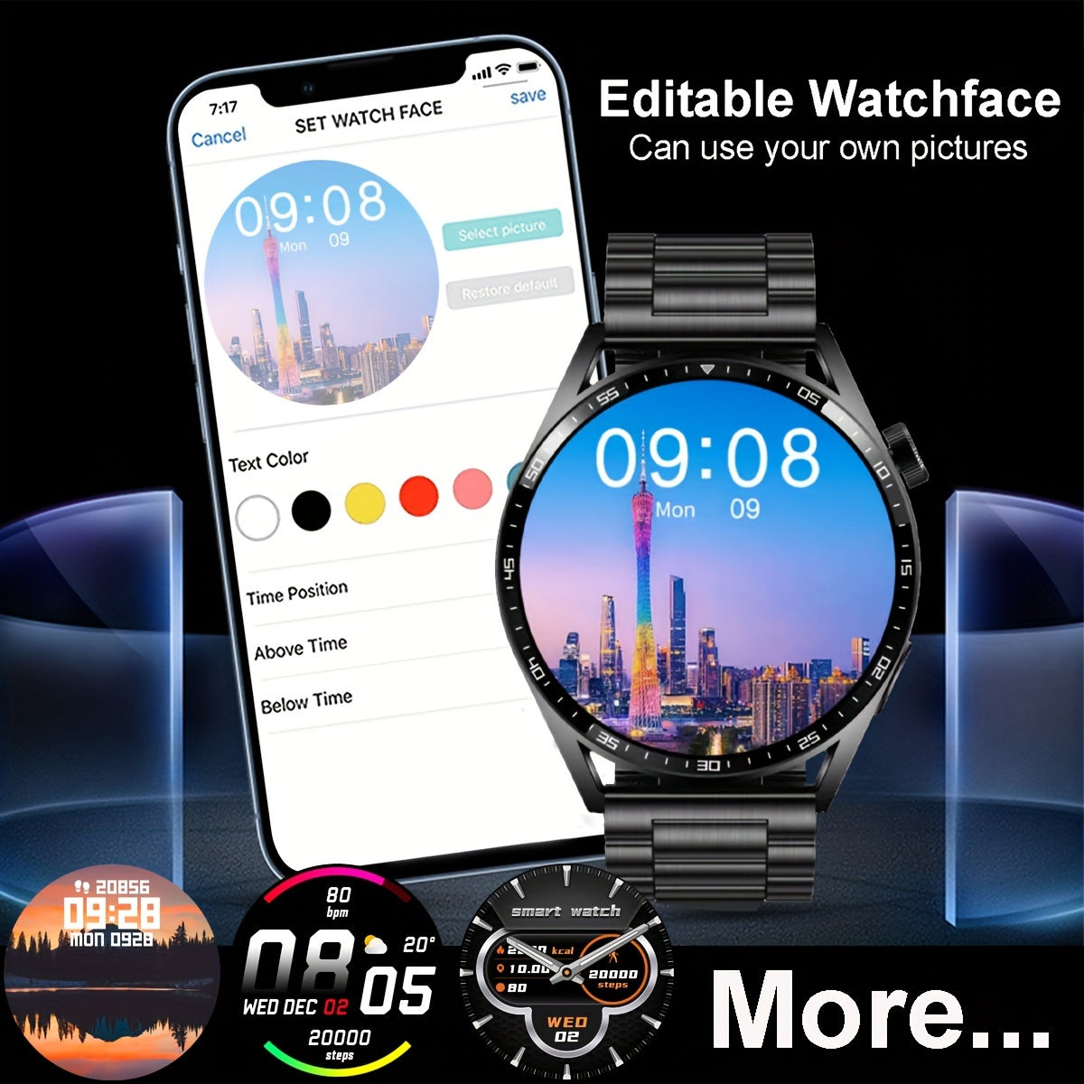 New business smartwatch, 1.39-inch high-definition screen