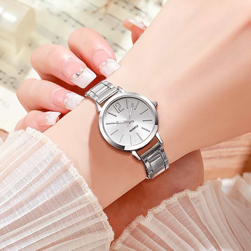 4pcs Couple Quartz Watch and Bracelet Set