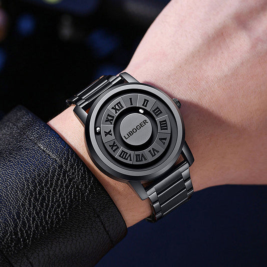 Men'S Stylish Business Watch - Black Dial with Roman Numerals